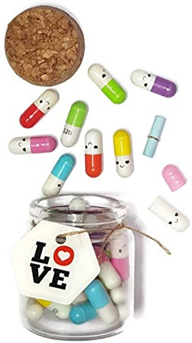 Marni's - 35 capsules avec message dans une bouteille - cadeau de Saint-Valentin, couples, mère et fille, amis, anniversaire