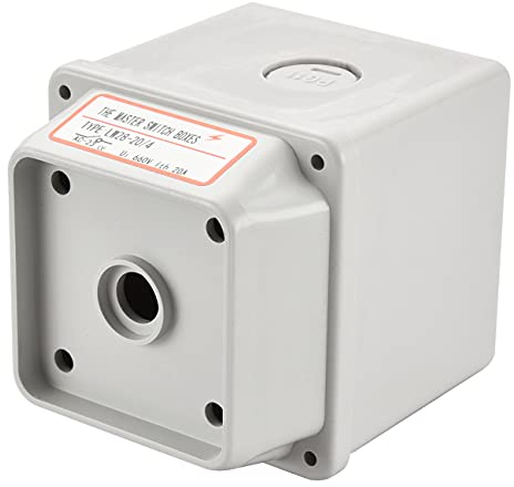 Heschen Caja exterior del interruptor maestro LW28-20/4, funciona para el interruptor giratorio universal SZW26-20