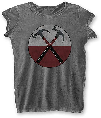 Pink Floyd Ladies Tshirt -XL- The Wall Hammers Grey
