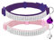EXPAWLORER Katzenhalsband mit Sicherheitsverschluss, weiches Samtband selbstöffnend mit Glocke und Strass, sicher und verstellbar, idealer Halsband für Katzen & Kleine Hunde, 2 Stück