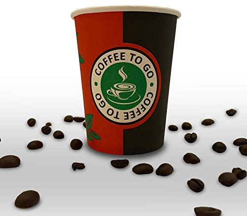 Leon Lot de 1000 gobelets en carton 300 ml – Café – Gobelets – Coffee to go – Paper – Cups