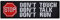 Don't run, don't talk, don't run - Aufnäher Hunde Aufbügler Wachhund Patch Hundesport Bügelbilder Geschenk für Hundebesitzer DIY Applikation für Jacke/Hundegeschirr/Jeans/Halstuch | 100x30mm