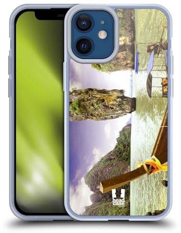 Head Case Designs Khao Phing Kan Tailandia Lo Mejor de los Lugares Caso Funda de Gel Suave Compatible con Apple iPhone 12 Mini