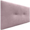 DHOME Kopfteil aus Kunstleder oder Stoff AQUALINE Pro Kopfteil Polsterkopfteil Luxusbett (Stoff Lachs, 90cm (Betten 70/80/90))