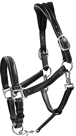 Dy'on Lederhalfter Working Collection - Cob/VB - Schwarz