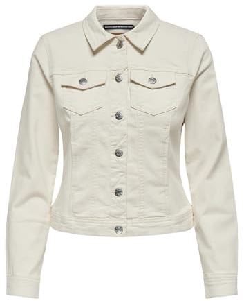 ONLY Veste en jean ONLWONDER pour femme, ecru, XXL