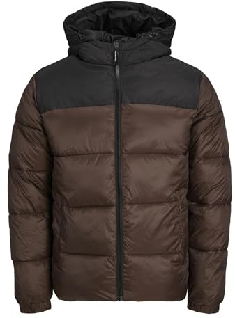 JACK & JONES Jjetoby Hood Pls Chaqueta amortiguadora Hombre (Pack de 1)