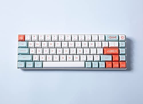 DucKey Custom Keycap Collection, XDA Profile Dye-Sub PBT Keycap For Mechanical Gaming Keyboard (Color : Salmon)