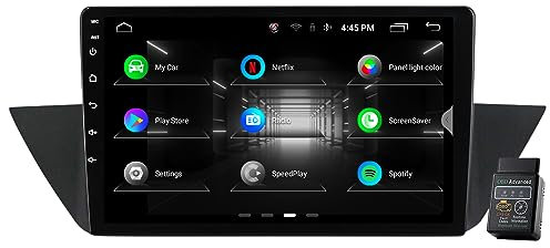 8 Core 9 32GB Android 12 Autoradio DAB+Radio CarPlay Navi GPS Für BMW X1 E84 2009-2012 9 Zoll HD Touchscreen Autoradio Bluetooth DAB+Radio WiFi,FM RDS Radio+Lenkradkontrolle DSP USB
