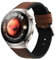 kwmobile Ersatzarmband kompatibel mit Huawei Watch 4 Pro/Watch 4 Armband - Fitnesstracker Sportarmband aus Leder mit Uhrenverschluss - Braun Schwarz