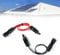 songyea Cavo di prolunga solare da 42 cm, cavo PV con spina, passacavo piatto per finestra, cavo PV per pannelli solari da balcone (rosso e nero)