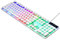 Yisawroy Clavier mécanique rétroéclairé USB LED pour machine à écrire - Touches rondes - 104 touches de clavier de jeu punk - Clavier de jeu mécanique