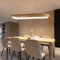 Pendelleuchte Modern Oval Esstischlampen LED Büro Hängeleuchte Dimmbar Wohnzimmer Deckenleuchte Höhenverstellbar Schlafzimmer Deko Hängend Lampen für Küche Bar Esszimmer Deckenlampe (Holz, L90CM)