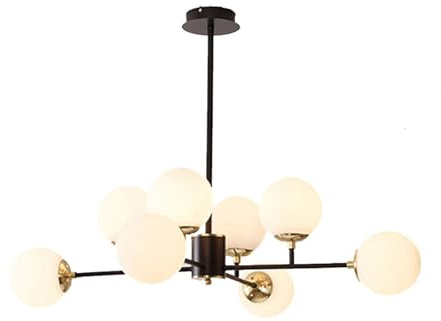 Modern Pendelleuchte Mid-Century Glas Globe Kronleuchter Vintage verstellbare Globe Pendelleuchte Farmhouse Industrial Hängelampe for Schlafzimmer Küche Insel Esszimmer Wohnzimmer ( Color : Cream , Si