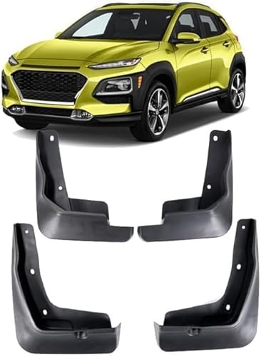 HMLTD 4 Stück Schmutzfänger Für Hyundai Kona 2018-2023, Auto-Spritzschutz, kein Bohren Löchern erforderlich Schmutzfänger