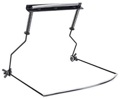 Yctze Verstellbarer und Langlebiger Mundharmonika-Halter aus Metall mit 10 Löchern, für Gitarre, Klavier, Kazoo, Geeignet für Erwachsene und Kinder