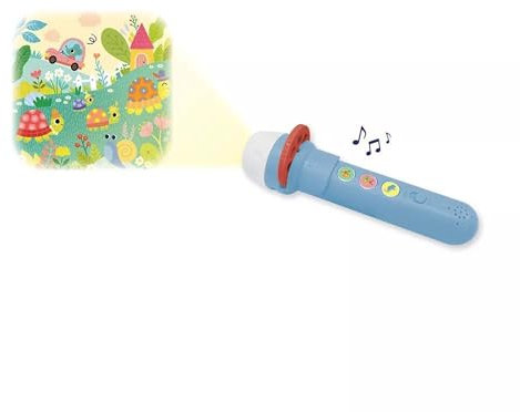 Janod - Lampe Sonore Merveilleuse - Histoires d'Animaux - Conteuse d'Histoire Enfant - Lampe Enfant Disponible en 4 Univers - Boite à Histoire pour Enfant Evolutive - Activité Enfant 3 Ans et +