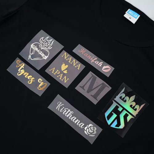 Pegatina de transferencia personalizada para planchar, tela, pegatina personalizada, logotipo, letra, texto/foto DTF, diseño de impresión para planchar, para ropa, zapatos, gorras