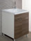 Bonussi Mobile Lavatoio in ABS 60x50x89 cm 2 Ante Ambrosini Marrone