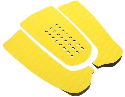 Gogogmee 1 Set Gelbes Eva Surfboard Antirutsch Pad Mit Löchern Ergonomisches Fersenkissen Für Optimale Stabilität Und Kontrolle Ideal Für Alle Surfbretter