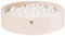 MEOWBABY Piscina de Bolas 120x120cm para Niños - Redonda Piscina con 300 Bolas, Terciopelo, Crudo: Blanco Perla/Beige