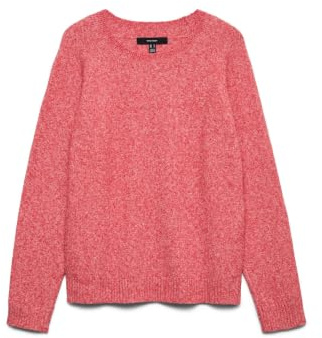 Vmdoffy LS O-Neck Blouse Ga Noos, Red (high Risk red), XL