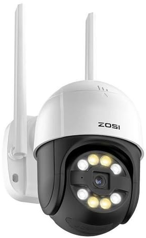 ZOSI IP Outdoor Camera C289 WiFi Pan Tilt 3MP IP66 with 32GB microSD Card