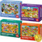 QUOKKA Jigsaw Puzzles For 3 4 Year Olds - 4x60 Jigsaws for Children Age 5 6 - Search & Find Kids Puzzles For Learning Desert - Mountains - Pets - Farm - Gift Toy for Boys & Girls 7-8