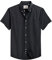 J.VER Men's Black Short Sleeve Shirt Smart Casual Regular Fit Non Iron Cotton Shirt Button Down Oxford Business Work Office Summer Dress Shirts 2XL
