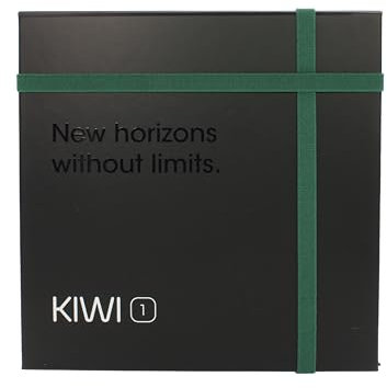 KIWI 1 Gift Box - Coffret Cadeau avec Cigarette Electronique KIWI 1 Starter Kit, 3 Pods Rechargeables, 20 Embouts Coton Classiques, 1 Etui Silicone (Midnight Green)