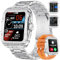 LIGE Montre Connectée Homme avec Appel Bluetooth Assistant Vocal, 1.95'' AMOLED Montre Connectée Sport 100+ Sportifs avec 24/7 Moniteur de Fréquence Cardiaque Sommeil SpO2 pour Android iOS