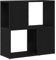 vidaXL Bücherregal Schwarz Eiche 60x24x63 cm Holzwerkstoff