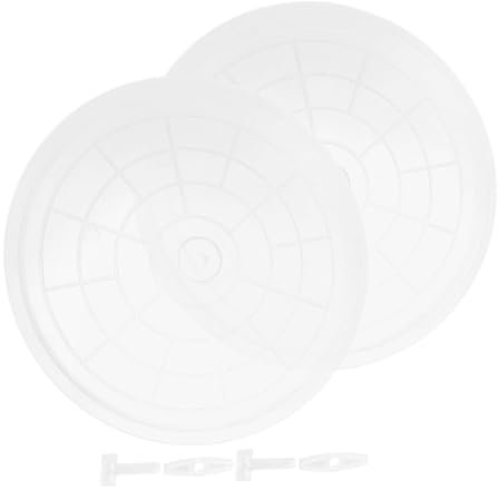 VILLFUL 2 Stück Transparente Kunststoff Bodenplatte für Käfige von Sittichen und Anderen Kleintieren Kotbehälter für Vogelkäfig Einfache und Installation