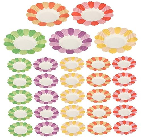 Vaguelly 100 Piezas Platos Desechables para Fiestas de Platos Decorativos para Cumpleaños