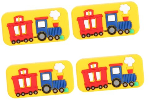 Gatuida 4pezzi Maniglie Per Porte Interne Realizzate in Gomma Lega Resistenti e Pratiche Design in Stile Cartone Animato Senza Sbavature Delicate e Economiche Adatte Per Armadi Guardaroba