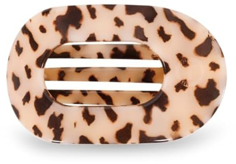 Asyduey Small Flat Round Clip - Strong Grip, Bendable Teeth, Comfortable Curved Design - for Lying Down, Yoga, Driving & More B