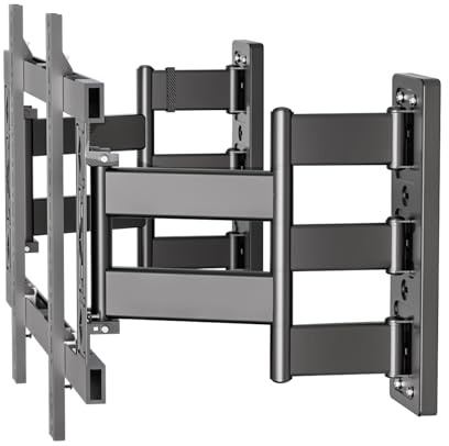 HILLPORT Soporte TV de Pared 10 Brazos Gran Carga 180 kg para Televisiones 70-120 Pulgadas, Articulado con Placa Separada, VESA 800x600 mm, Diseño Ultradelgado 35mm