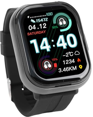 Bewinner Smart Watch con Auricolari, Schermo Full Touch da 2,01 Pollici, Smartwatch con Chiamate Bluetooth 2 in 1, Orologio Sportivo Fitness Tracker con Avvisi di Messaggi di