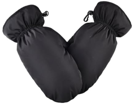 Homyl Moufles en Duvet, Coupe-Vent, Gants de Ski Légers pour L'équitation, Le Cyclisme et