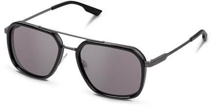 Audi 3112600100 Sonnenbrille Herren Brille Ringe Logo, schwarz/gunmetal