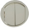 Legrand 068302 Enjoliveur Large Céliane pour Double Interrupteur, Va-et-vient ou Poussoir, Finition Titane