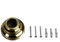 Liedeco Gardinenstange Wandhalterung, 28 mm, Gold, Messing, Kunststoff