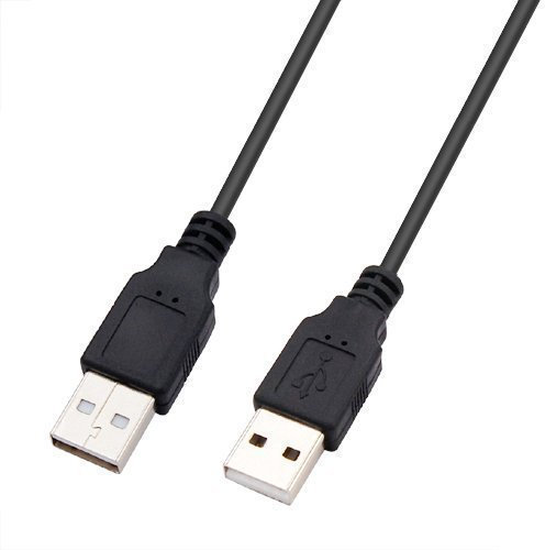 Accessotech 2 Noir USB A/A 2 m, connecteurs mâle A vers mâle câble rallonge haute vitesse 480 Mbps