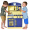 Teamson Kids Jeu de Cuisine Enfant en Bois dinette Bleu Fille et garçon TD-11412B
