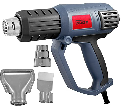 Güde 58190 HLG 600-2000 - Confezione da 8 soffiatori ad aria calda, 2000 W, 230 V, colore: Blu