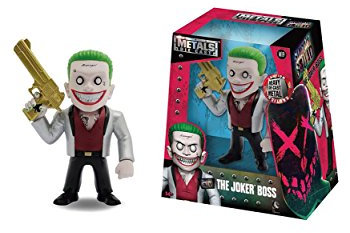 Jada Toys Squad The Joker Boss - Metalfigs 10cm Sammelfigur 97567 detailgetreue Gestaltung, aus hochwertigem Diecast-Metall, verpackt in edler Fensterbox