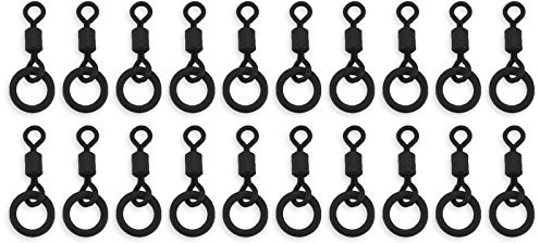 Bank Tackle Flexi Ring Swivels Size 8,11 and 22 Micro Hook Swivel (x 20 Pack, Flexi Ring Size 22)