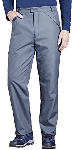Chums Men's Fleece-Lined Water-Resistant Trouser Warm Comfortable and Weather-Resistant Walking Trousers for Men Charcoal 40W / 33L