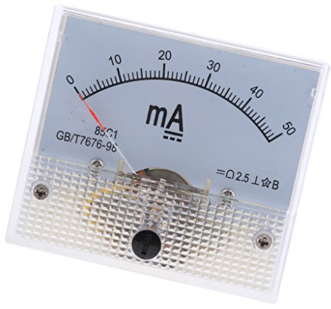 Analog Panel Meter DC AMP Amperemeter - 0-50mA