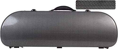 Geigenkoffer Glasfaser Street 4/4 carbon looking M-Case + Notentasche